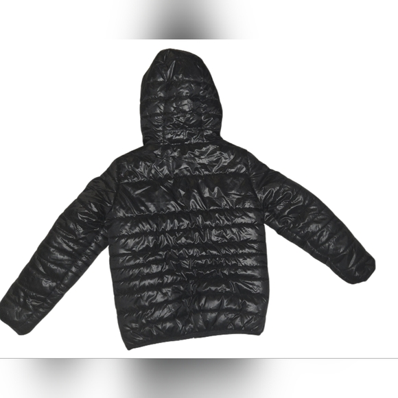 Nike Boys (7) Black Hooded Puffer Jacket - Picture 2 of 5